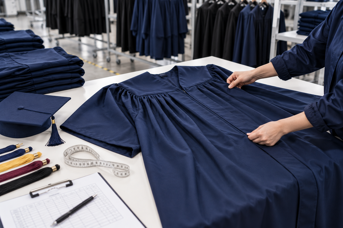 Academic gown quality inspection