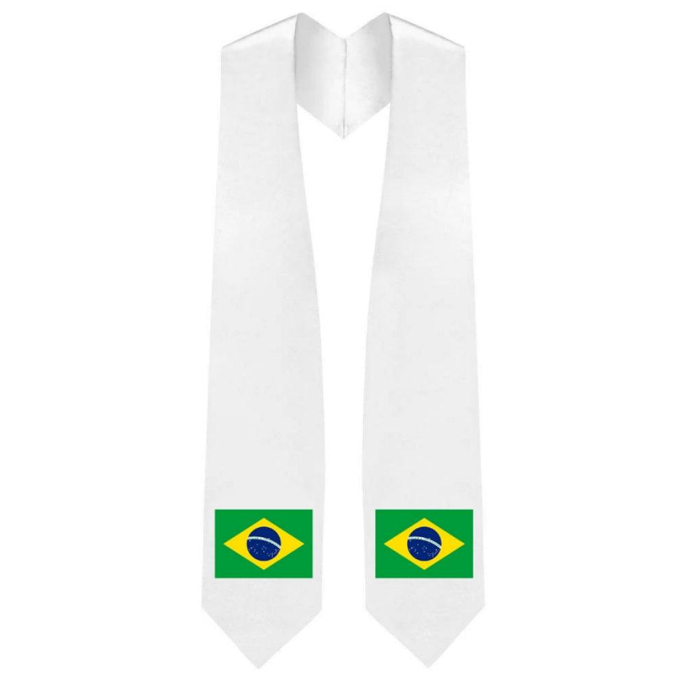 Brazil Embroidered Patch Stole - Brazilian Flag Patch Sash - Graduation Seller