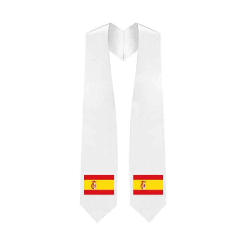 Spain Embroidered Patch Stole - Spanish Flag Patch Sash - Graduation Seller