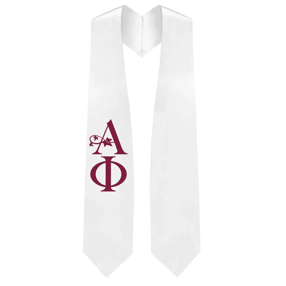 Alpha Phi Greek Lettered Stole - Graduation Seller