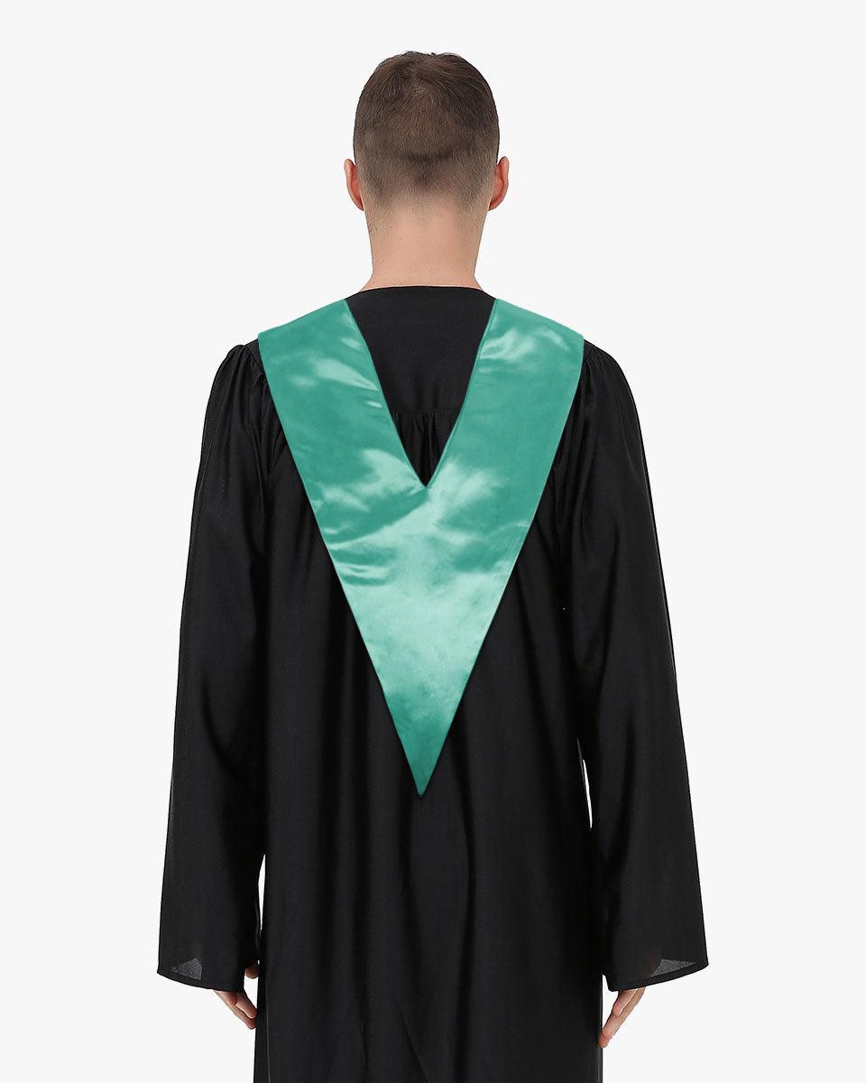 Traditional One Color V Stoles - 10 Colors Available - Graduation Seller