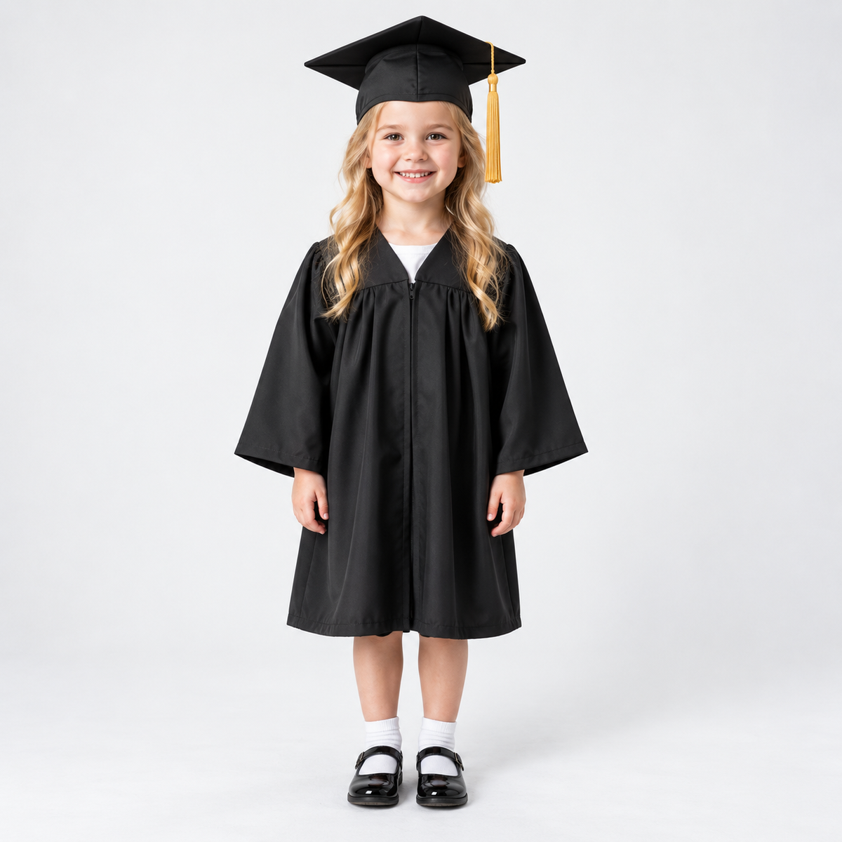 Kids graduation gown measurement guide