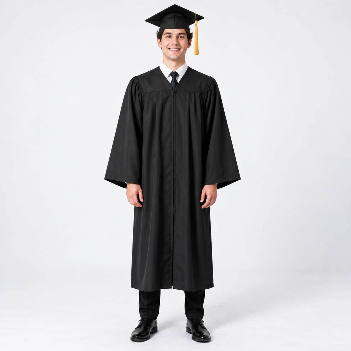 Adult graduation gown measurement guide