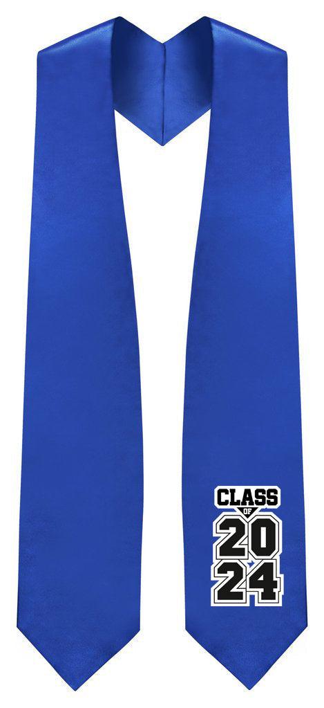 Royal Blue "Class of 2024/2025" Graduation Stole - Graduation Seller