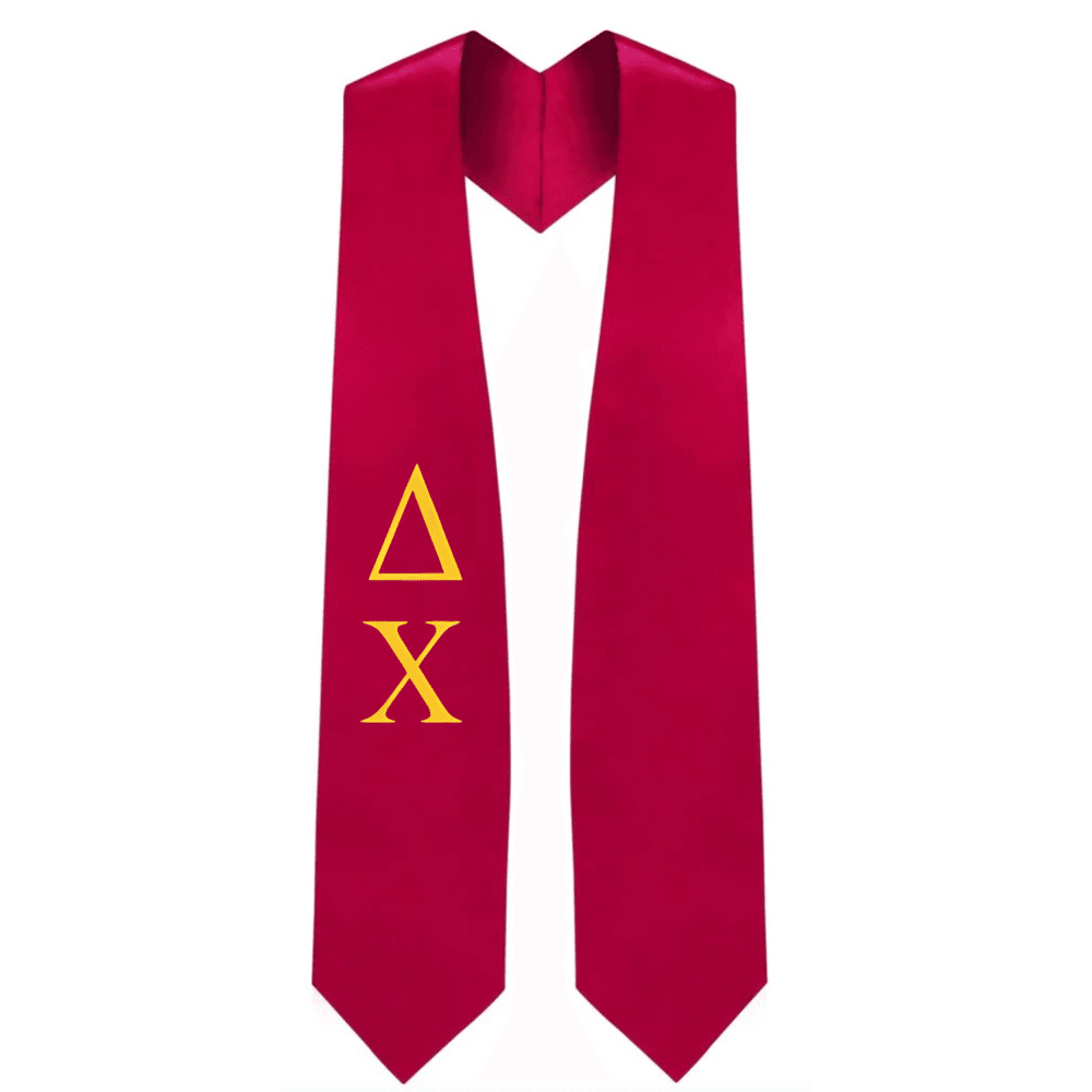 Delta Chi Greek Lettered Stole - Graduation Seller