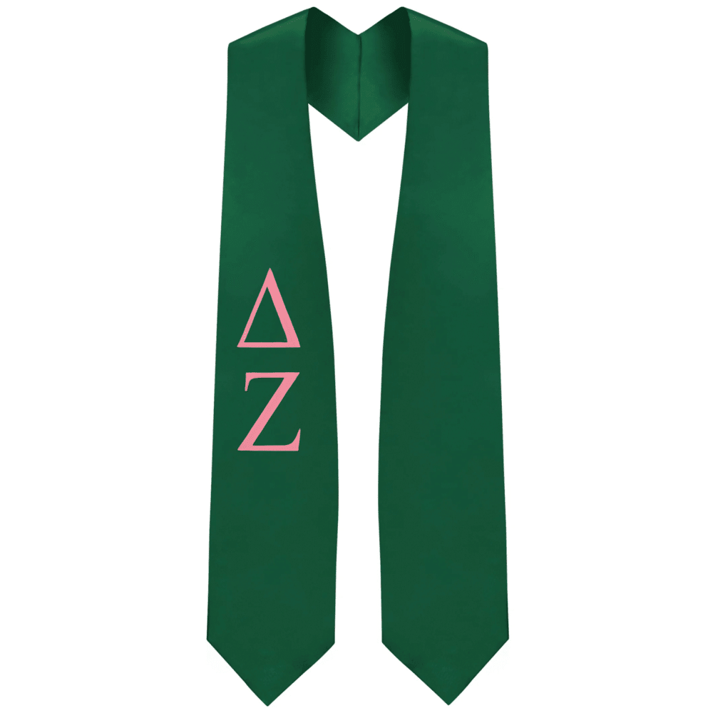 Delta Zeta Greek Lettered Stole - Graduation Seller