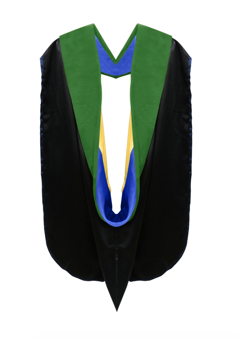 Doctor of Medicine Hood - Royal Blue & Gold - Graduation Seller