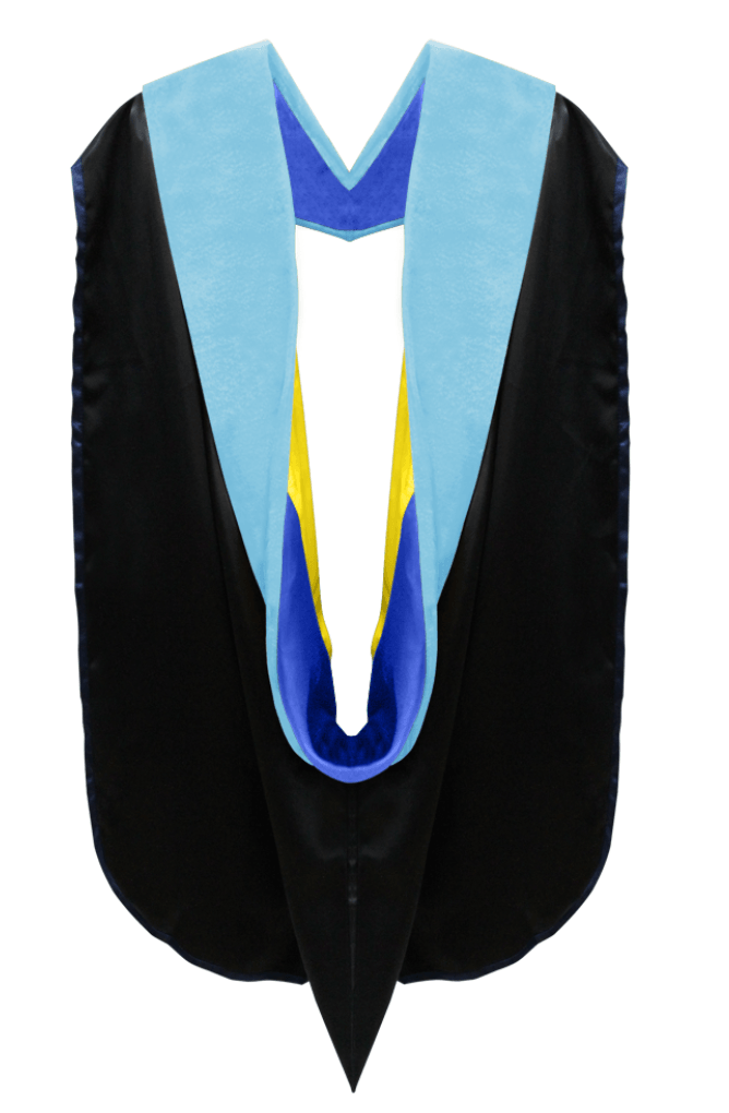 Doctor of Education Hood - Royal Blue & Gold - Graduation Seller