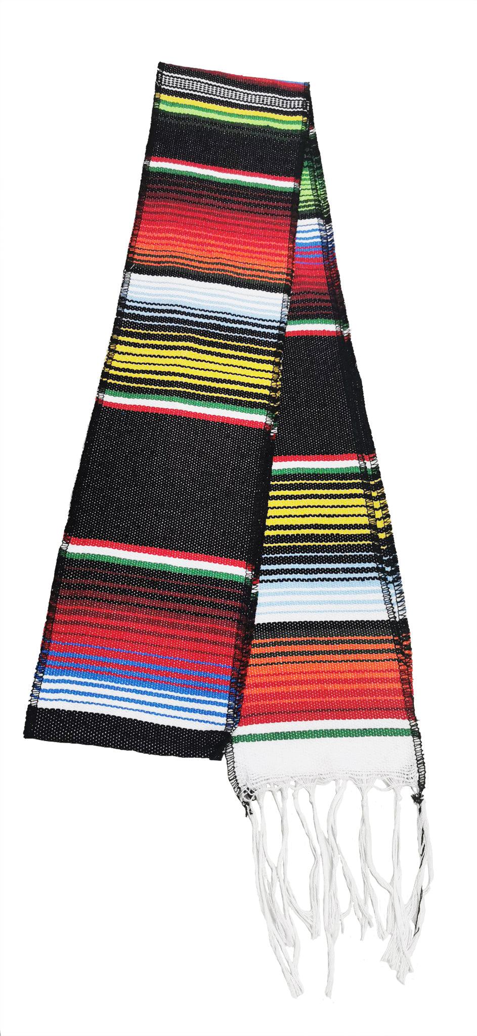 Black Mexican Serape Graduation Stole/Sash - Graduation Seller
