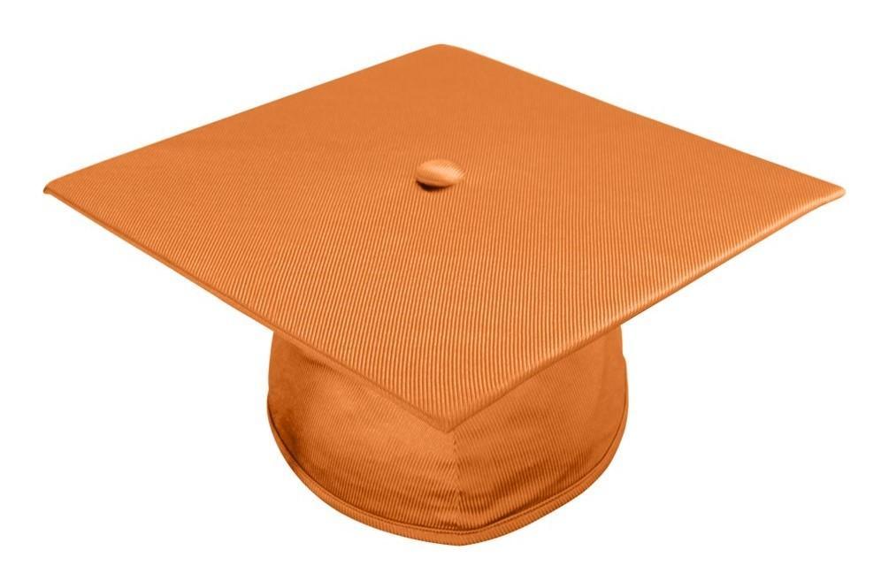 Shiny Orange Bachelors Graduation Cap - Graduation Seller
