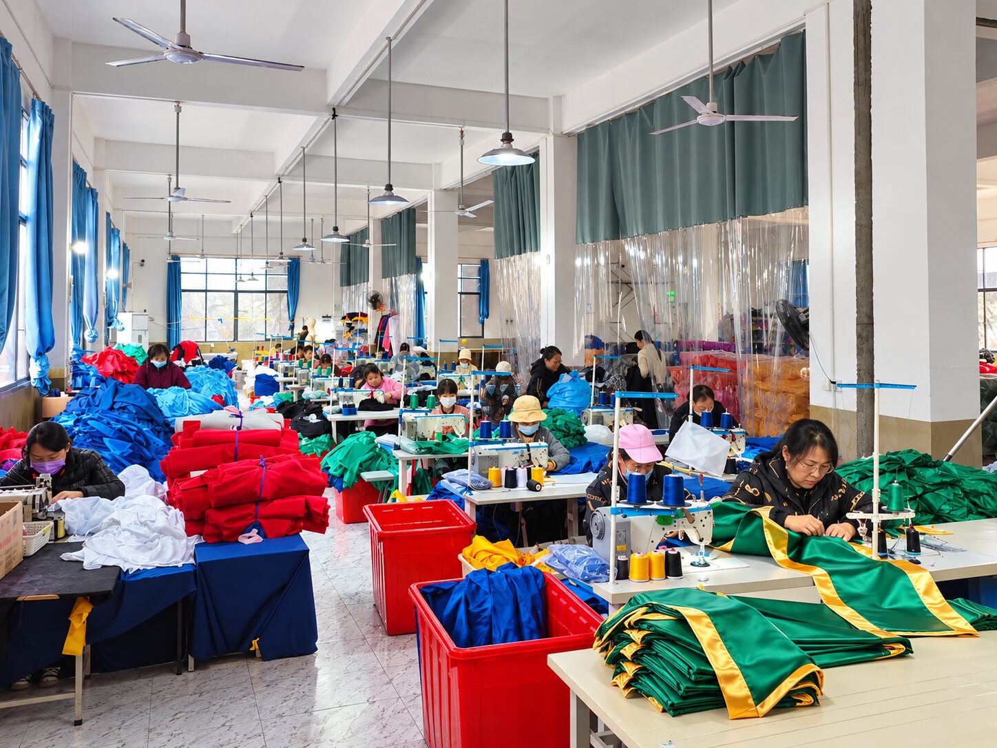 GraduationSeller academic apparel production floor