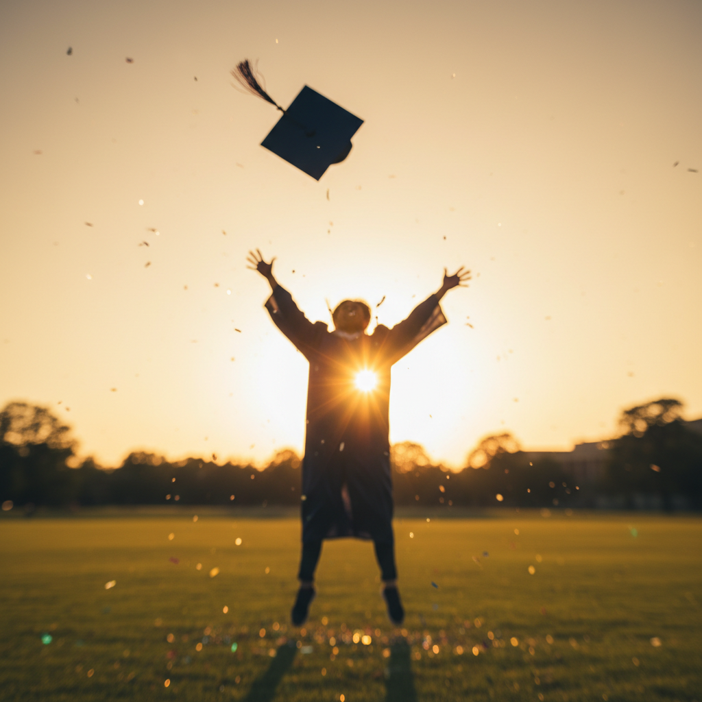 High School Graduation Caps and Gowns