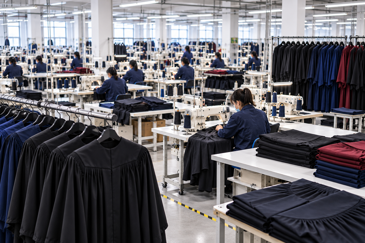 Academic apparel production line