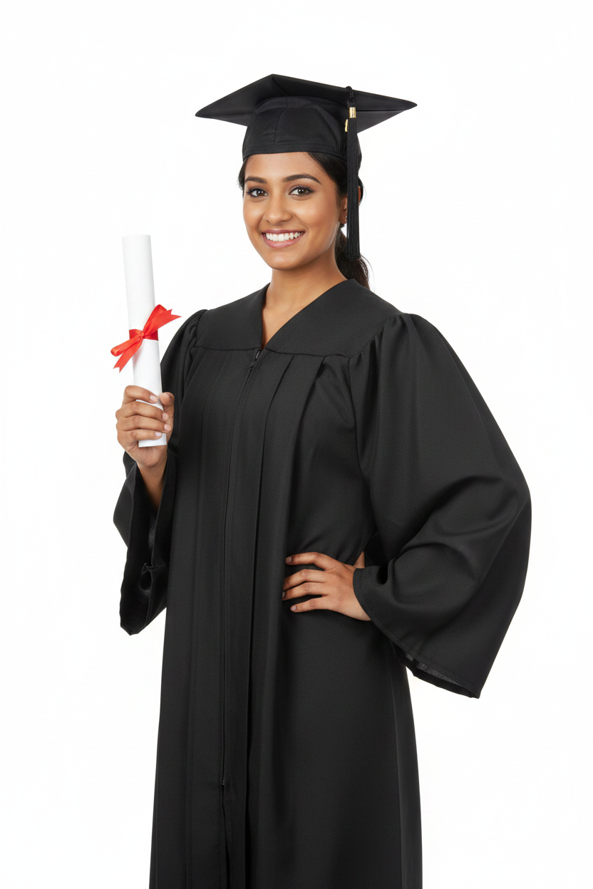 10 Matte Bachelors Graduation Gown