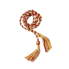 Gold, Red and White Intertwined Elementary Honor Cord