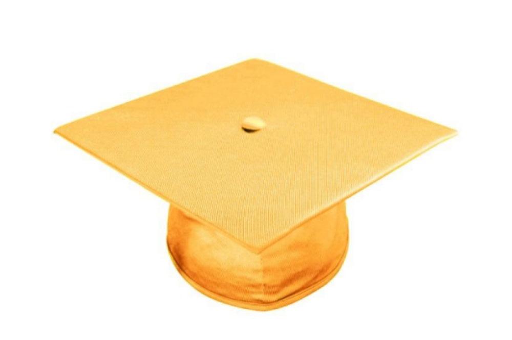 Shiny Antique Gold Bachelors Academic Graduation Cap - Graduation Seller
