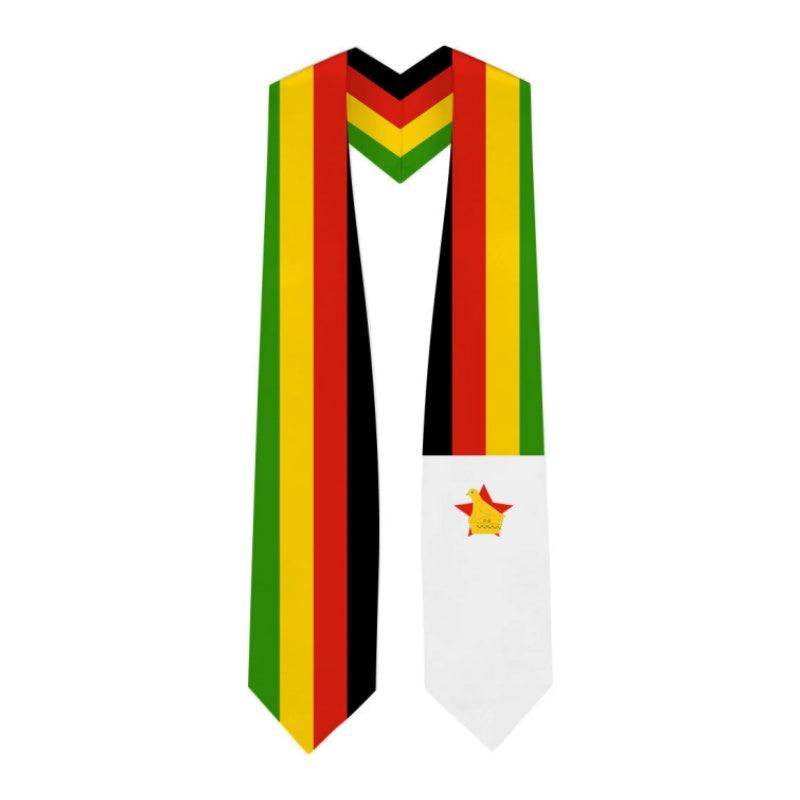 Zimbabwe Graduation Stole - Zimbabwe Flag Sash - Graduation Seller