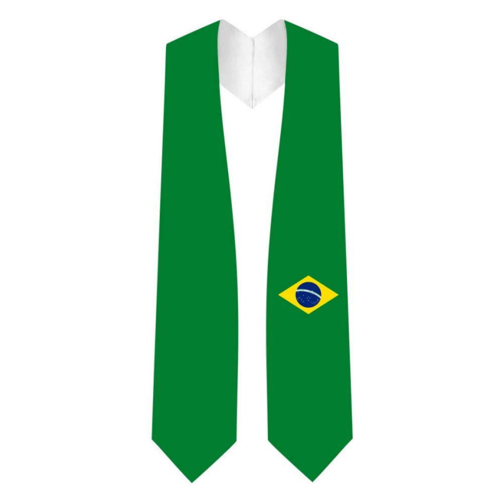 Brazil Graduation Stole - Brazil Flag Sash - Graduation Seller