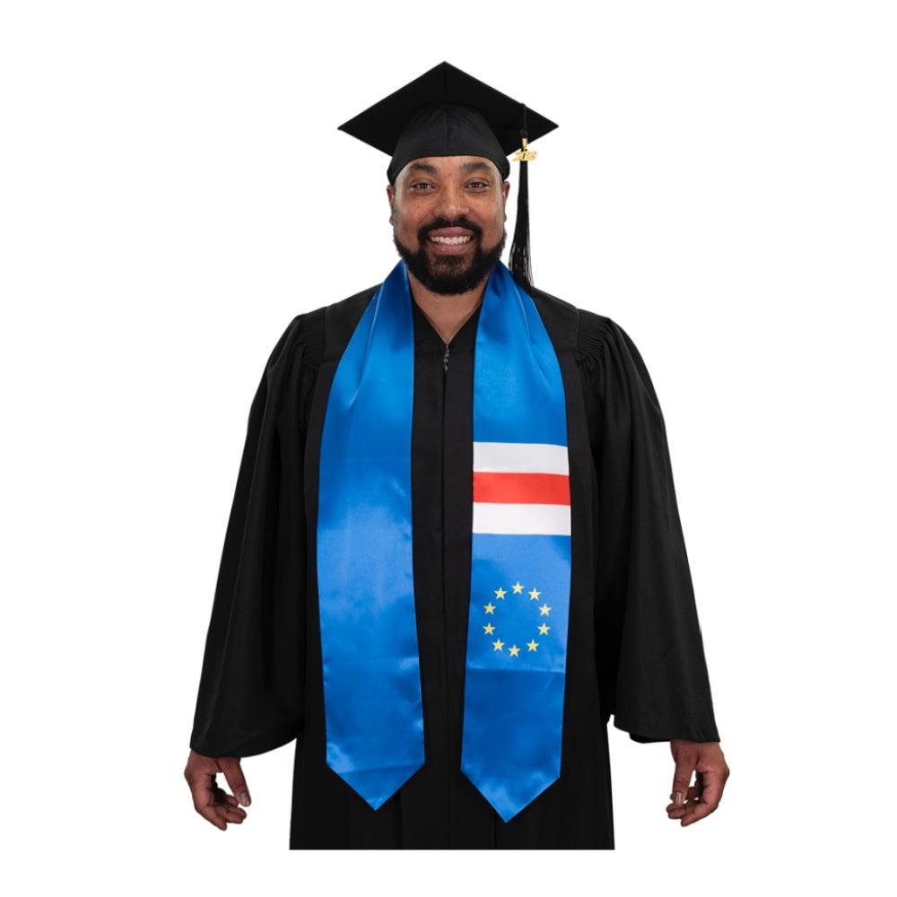 Cape Verde Graduation Stole - Cape Verde Flag Sash - Graduation Seller