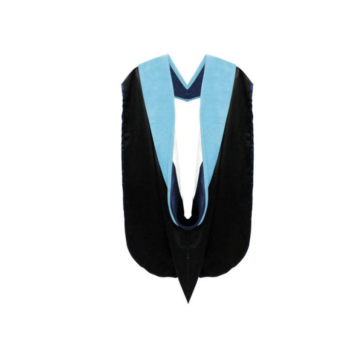 Doctor of PHD Education Hood - Navy Blue & White - Graduation Seller