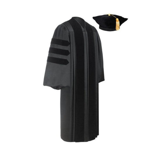 Deluxe Doctorate Tam & Gown Package - Graduation Seller
