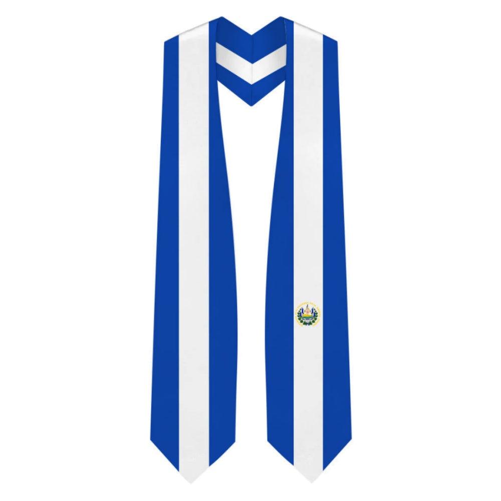 El Salvador Graduation Stole - El Salvadorian Flag Sash - Graduation Seller
