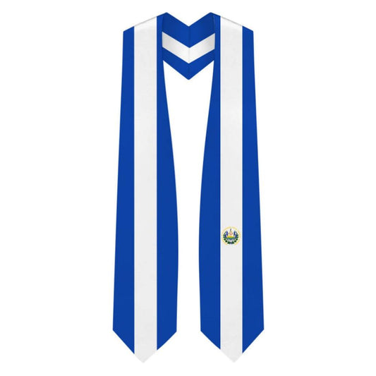 El Salvador Graduation Stole - El Salvadorian Flag Sash - Graduation Seller