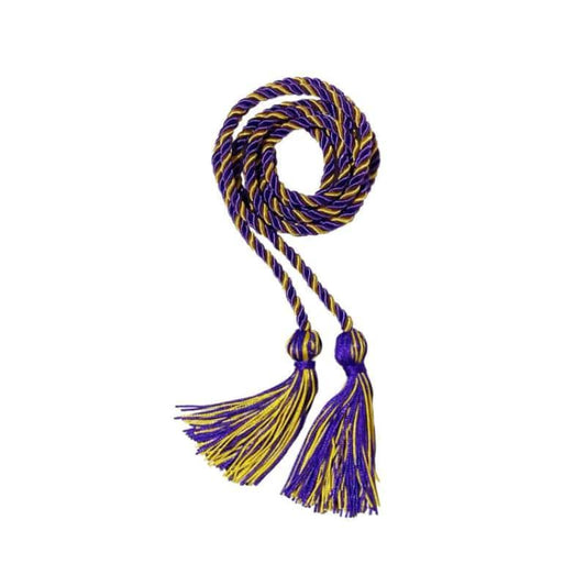 Purple and Gold Intertwined Honor Cord - Graduation Seller