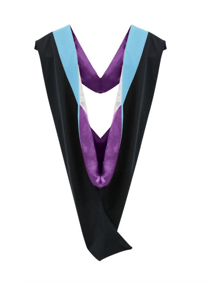 26 Deluxe Bachelors/Masters Graduation Hood – Velvet & Satin Finish - Graduation Seller