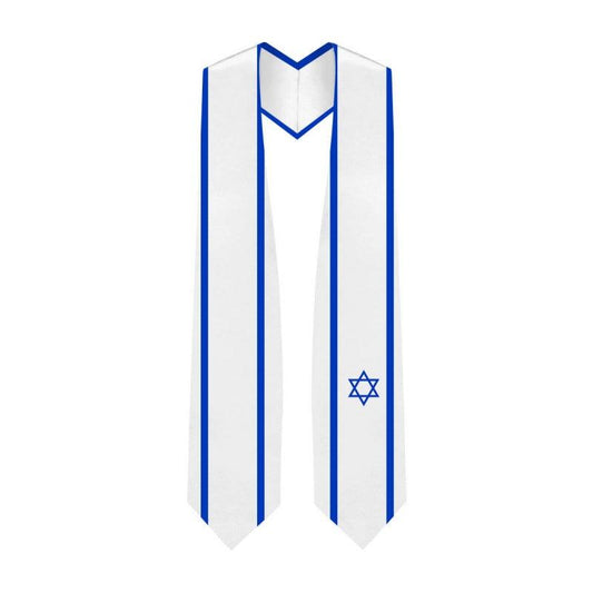 Israel Graduation Stole - Jewish Flag Sash - Graduation Seller