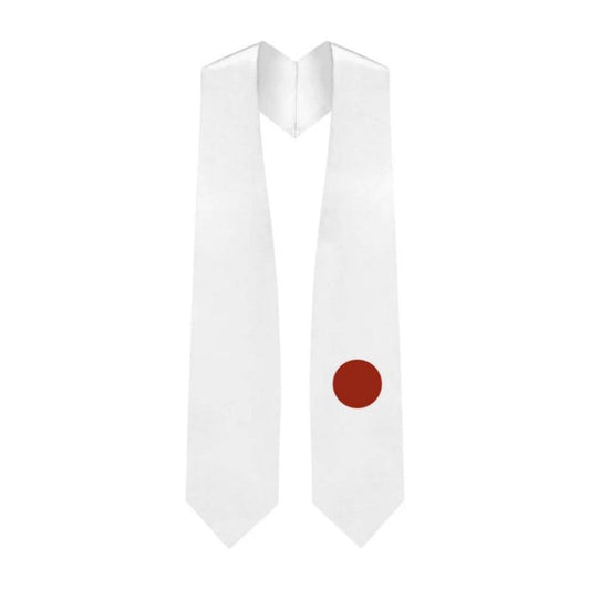Japan Graduation Stole - Japanese Flag Sash - Graduation Seller