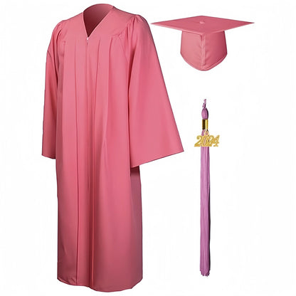 12 Matte High School Premium Matte Graduation Cap, Gown & Tassel Package - Graduation Seller