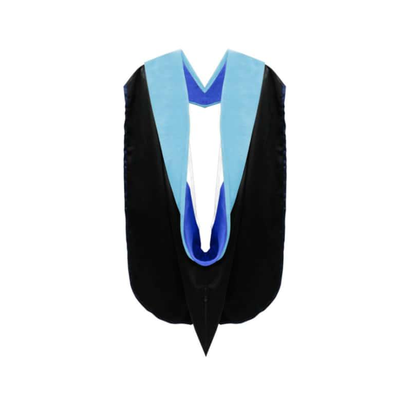 Doctor of PHD Education Hood - Royal Blue & White - Graduation Seller