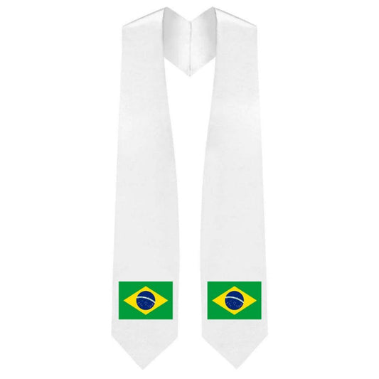 Brazil Embroidered Patch Stole - Brazilian Flag Patch Sash - Graduation Seller