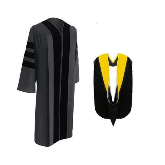 Classic Doctoral Gown & Hood Package - Graduation Seller