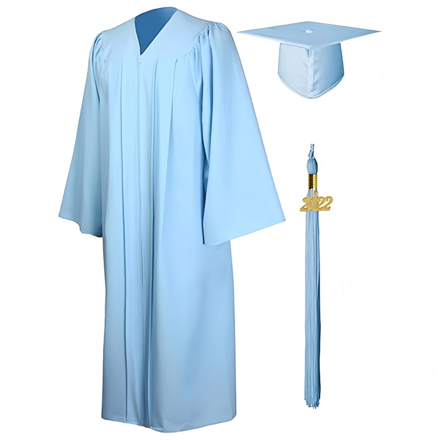 12 Matte High School Premium Matte Graduation Cap, Gown & Tassel Package - Graduation Seller
