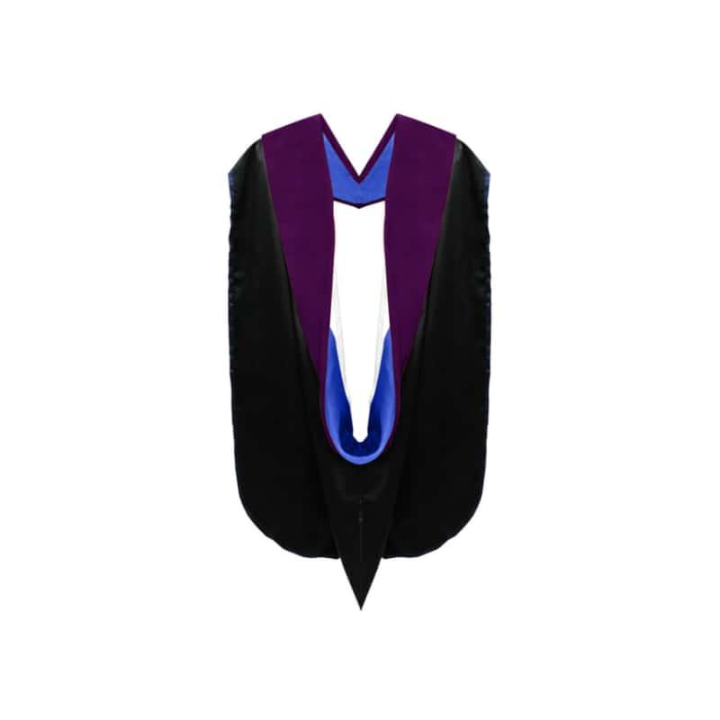 PHD Doctor of Law Hood - Royal Blue & White - Graduation Seller