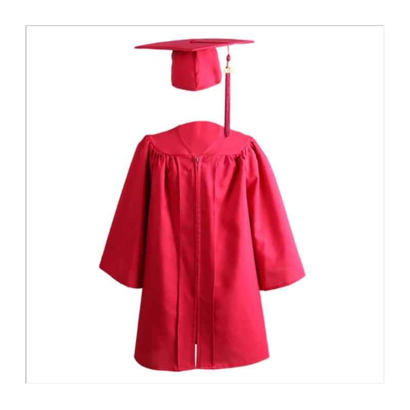 12 Colors Matte Kindergarten/Preschool Graduation Cap and Gown - Graduation Seller