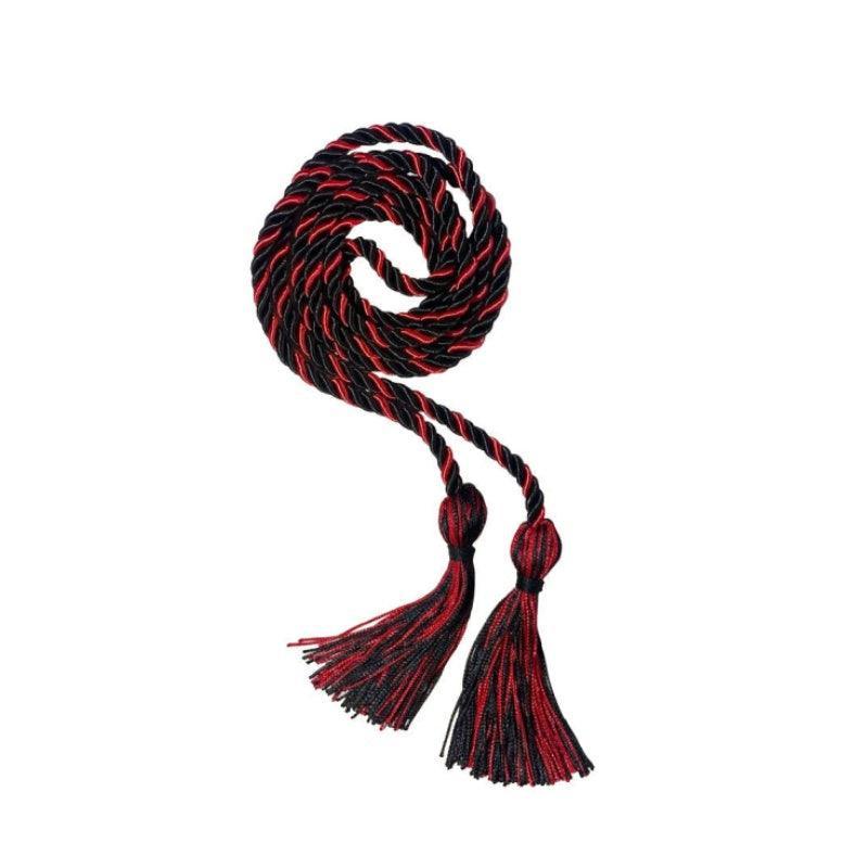 Black and Red Intertwined Honor Cord - Graduation Seller