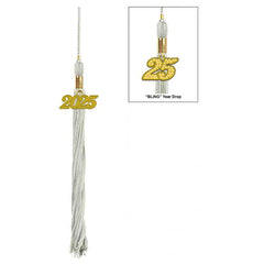 17-Color Graduation Tassel Collection with Year Charm - High Quality