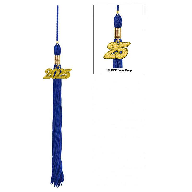 17-Color Graduation Tassel Collection with Year Charm - High Quality - Graduation Seller