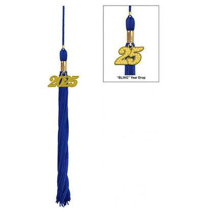17-Color Graduation Tassel Collection with Year Charm - High Quality - Graduation Seller