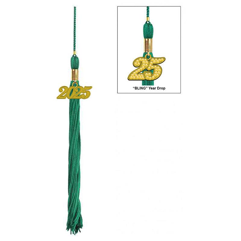 17-Color Graduation Tassel Collection with Year Charm - High Quality - Graduation Seller