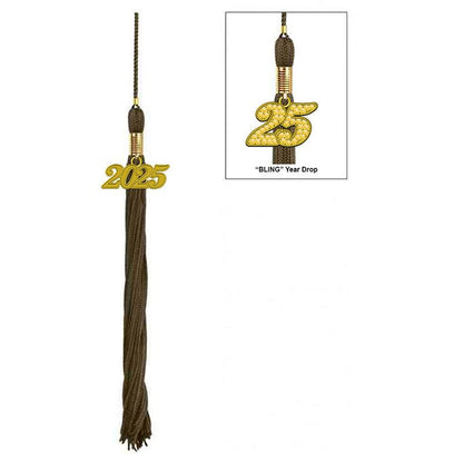 17-Color Graduation Tassel Collection with Year Charm - High Quality - Graduation Seller