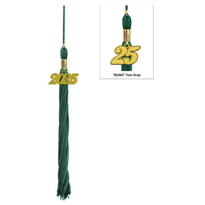 17-Color Graduation Tassel Collection with Year Charm - High Quality - Graduation Seller