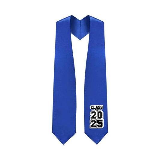 Royal Blue "Class of 2024/2025" Graduation Stole - Graduation Seller