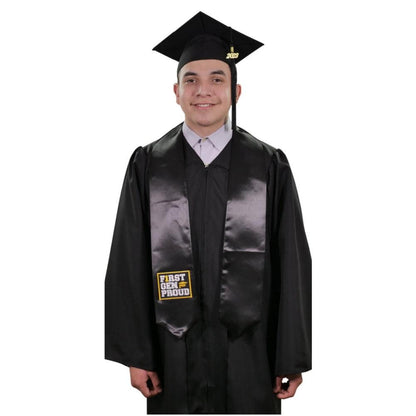 Black First Gen Proud Graduation Stole - Graduation Seller