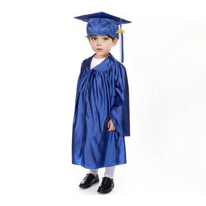 12 Colors Shiny Kindergarten/Preschool Graduation Cap and Gown - Graduation Seller