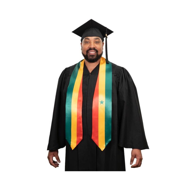 Senegal Graduation Stole - Senegal Flag Sash - Graduation Seller