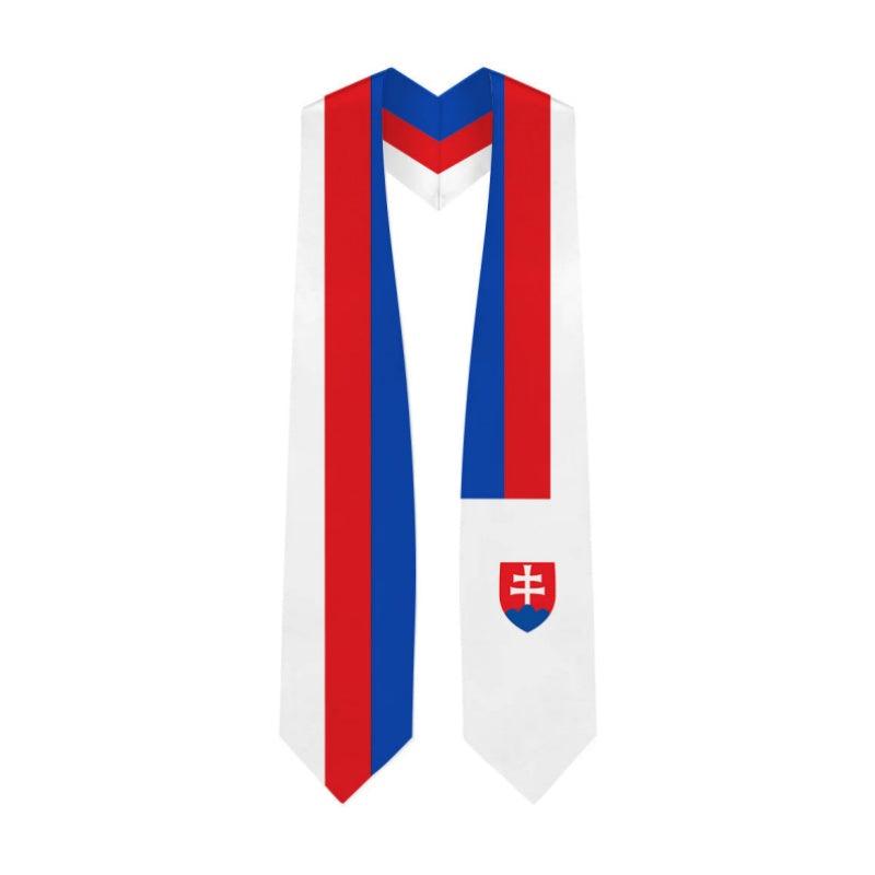 Slovakia Graduation Stole - Slovakian Flag Sash - Graduation Seller